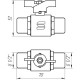 Кран кульовий SELBA PN40 1/2" ЗЗ SL1503