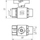 Кран кульовий SELBA PN40 1/2" ЗВ SL1508