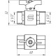 Кран кульовий SELBA PN40 1/2" ВВ SL1507