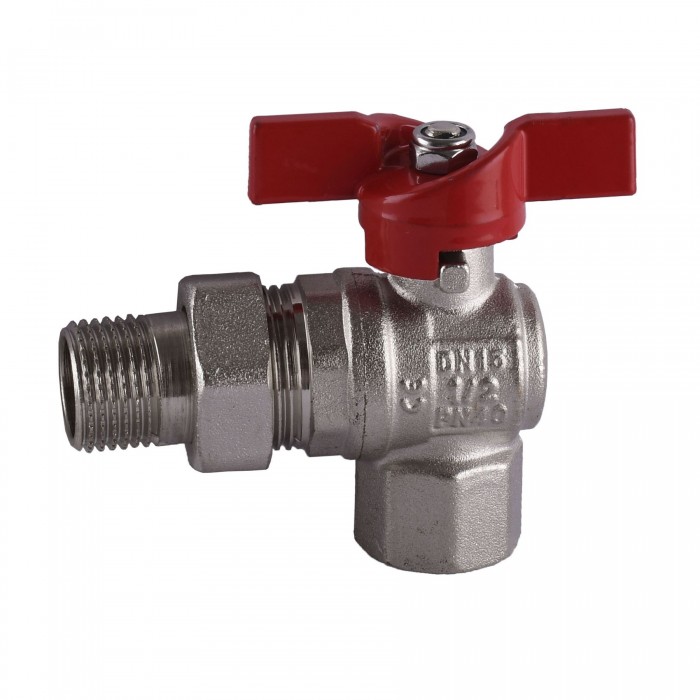 Кран кутовий SELBA PN40 1/2" з американкою