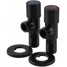 Комплект угловых кранов SOLOMON EXCLUSIVE 1/2"х1/2" 9889 Black
