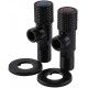Комплект приладових кранів SOLOMON EXCLUSIVE 1/2"х1/2" 9889 Black