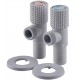 Комплект кутових кранів SOLOMON EXCLUSIVE 1/2"х1/2" 9889 White Комплект кутових кранів SOLOMON EXCLUSIVE 1/2"х1/2" 9889 White