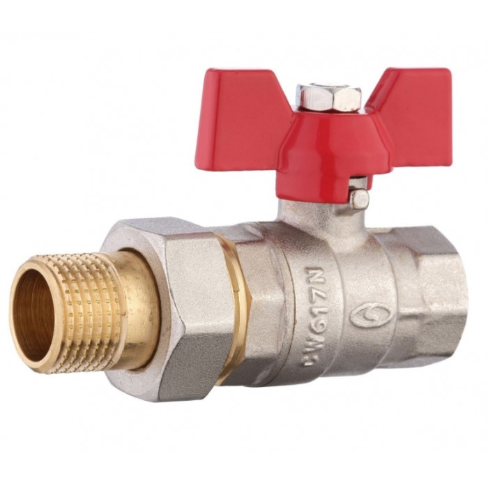 Кран шаровый с американкой SOLOMON 3/4" PN40 