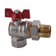 Кран угловой с американкой SOLOMON 1/2″ PN40 