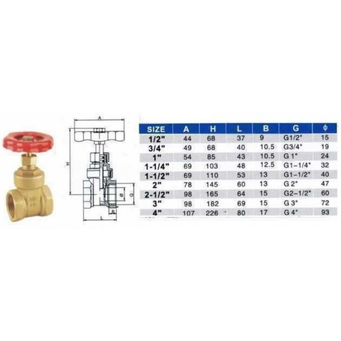 Задвижка вентильная SOLOMON 1/2" ВВ PN16 Задвижка вентильная SOLOMON 1/2" ВВ PN16